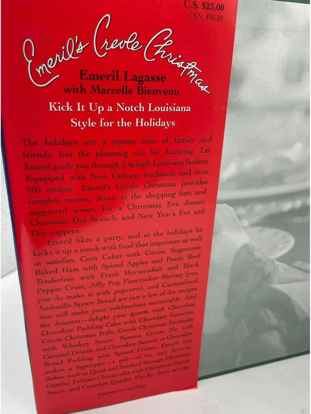 Vintage Emeril Lagasse Cookbook: Creole Christmas Recipes, 1997 First Edition